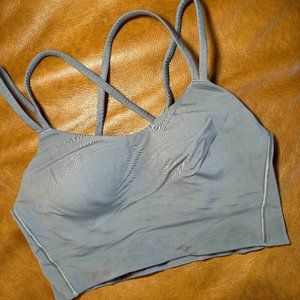 Lululemon Like A Cloud Longline Bra - Asphalt Grey - Size 6